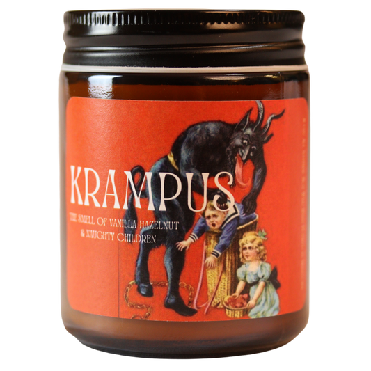 KRAMPUS  *with cinnamon on top**9oz Soy Wax Candle