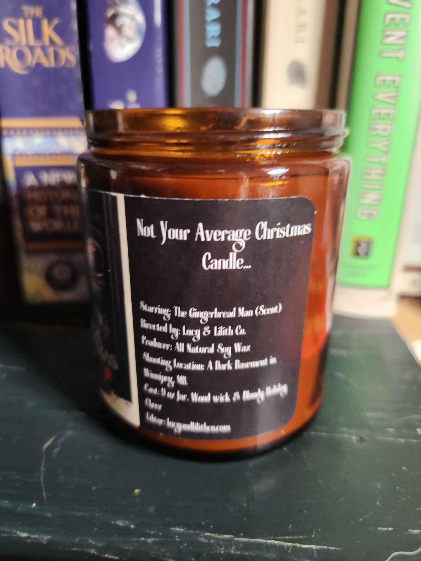 BLACK CHRISTMAS 9oz All Natural Soy Wax Candle
