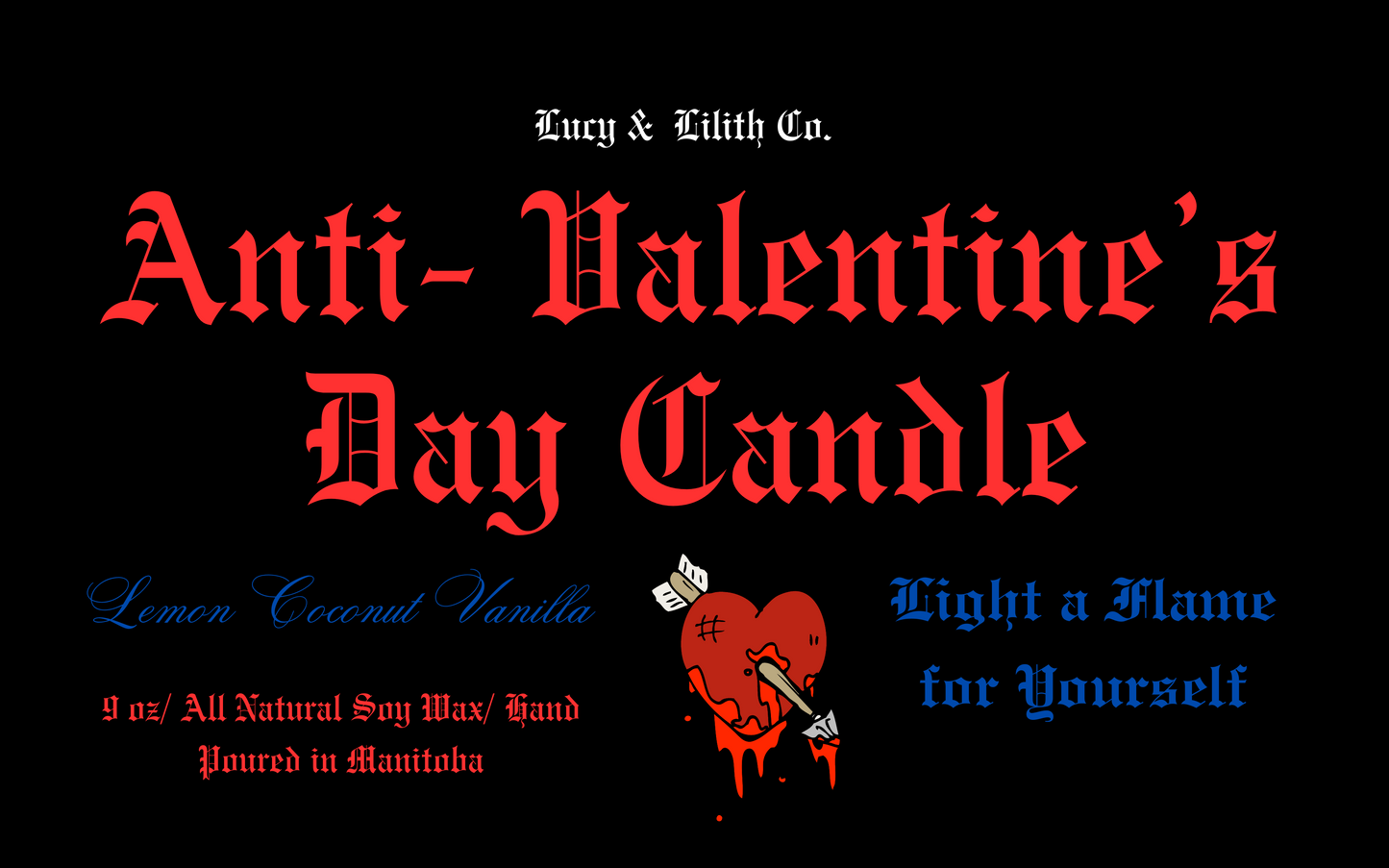 Anti-Valentine's Day Candle